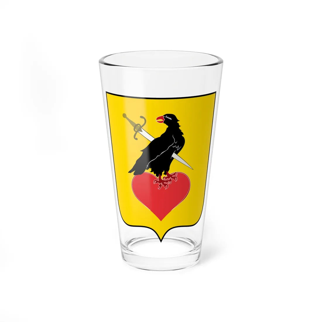 Argyropoulos Arghiropol family coat of arms (Algeria) (Coat of Arms) Pint Glass 16oz 16oz - Go Mug Yourself