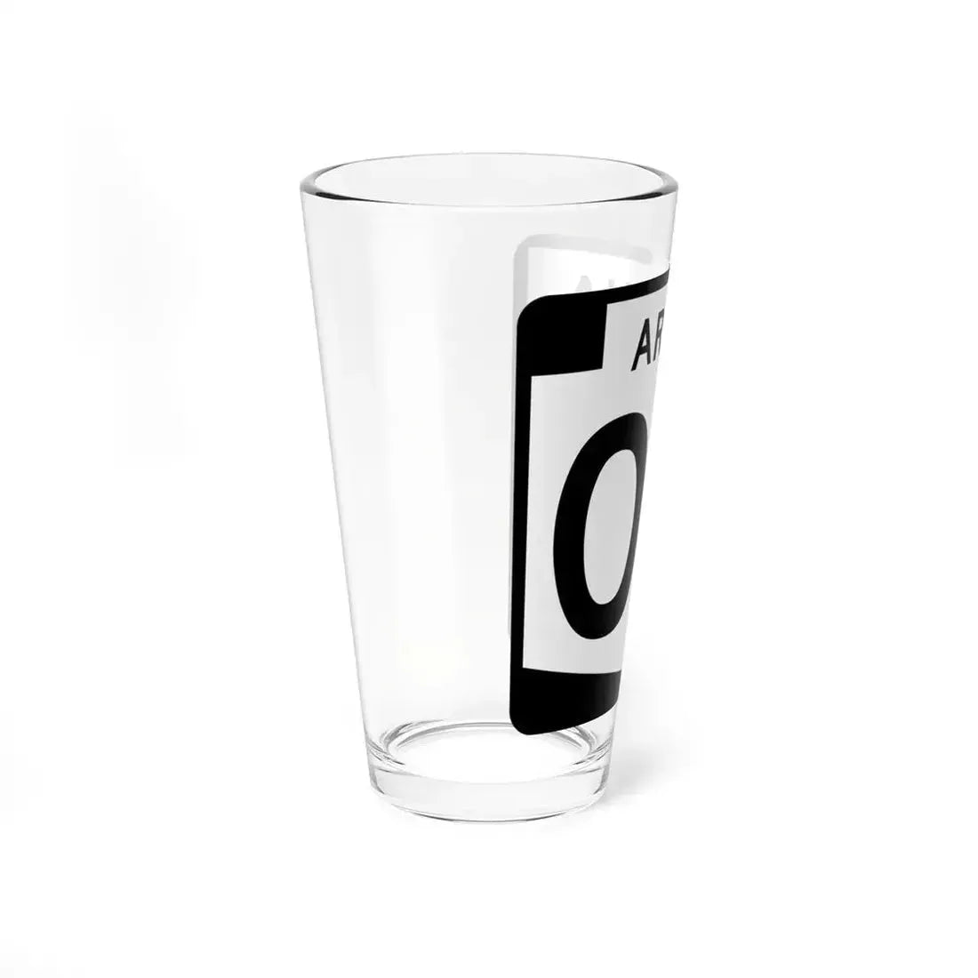 Arizona 00 template (Arizona) (Road Sign) Pint Glass 16oz - Go Mug Yourself