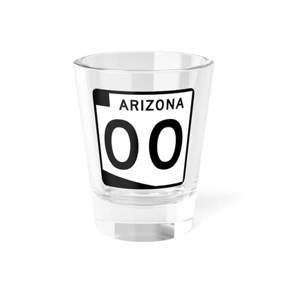 Arizona 00 template (Arizona) (Road Sign) Shot Glass 1.5oz 1.5oz - Go Mug Yourself