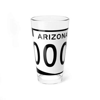 Arizona 000 template (Arizona) (Road Sign) Pint Glass 16oz 16oz - Go Mug Yourself