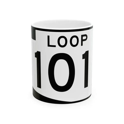 Arizona 101 (Arizona) (Road Sign) White Coffee Mug 11oz - Go Mug Yourself