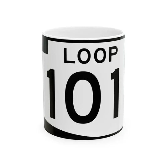 Arizona 101 (Arizona) (Road Sign) White Coffee Mug 11oz - Go Mug Yourself