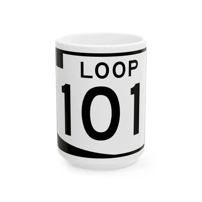 Arizona 101 (Arizona) (Road Sign) White Coffee Mug 15oz - Go Mug Yourself