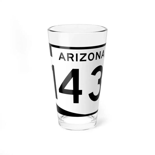 Arizona 143 (Arizona) (Road Sign) Pint Glass 16oz 16oz - Go Mug Yourself