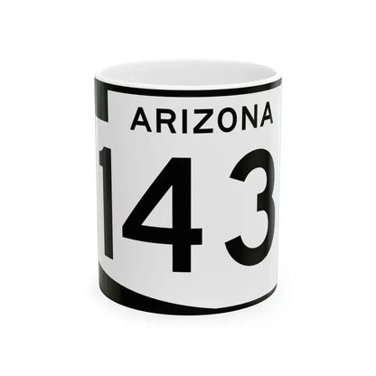 Arizona 143 (Arizona) (Road Sign) White Coffee Mug 11oz - Go Mug Yourself