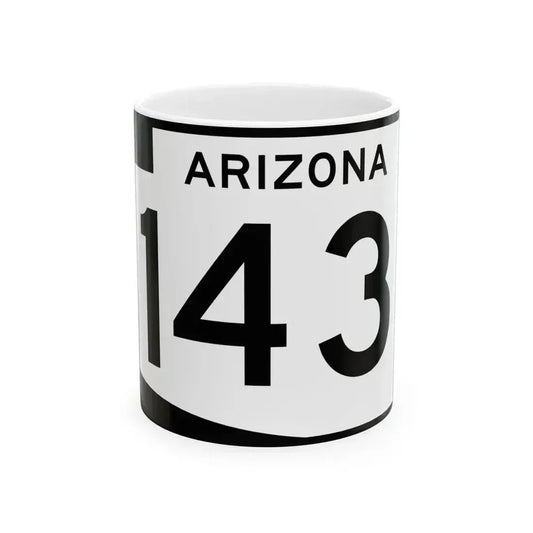 Arizona 143 (Arizona) (Road Sign) White Coffee Mug 11oz - Go Mug Yourself