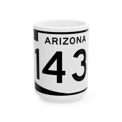 Arizona 143 (Arizona) (Road Sign) White Coffee Mug - Go Mug Yourself