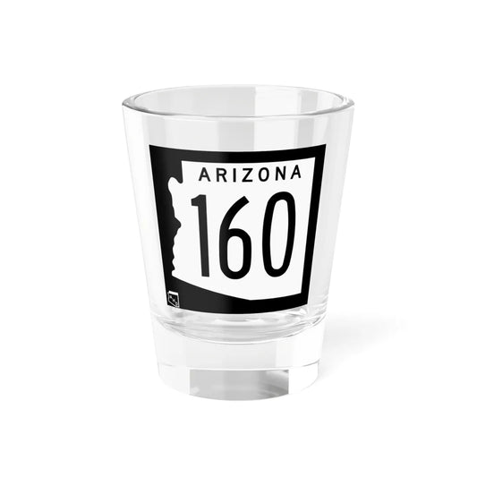 Arizona 160 1963 (Arizona) (Road Sign) Shot Glass 1.5oz 1.5oz - Go Mug Yourself