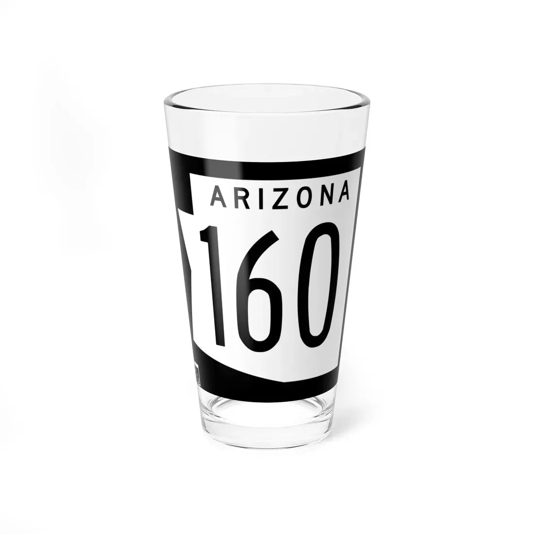 Arizona 160 1973 (Arizona) (Road Sign) Pint Glass 16oz 16oz - Go Mug Yourself