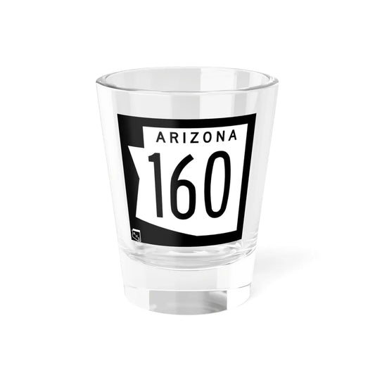 Arizona 160 1973 (Arizona) (Road Sign) Shot Glass 1.5oz 1.5oz - Go Mug Yourself