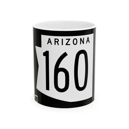 Arizona 160 1973 (Arizona) (Road Sign) White Coffee Mug 11oz - Go Mug Yourself