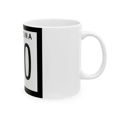 Arizona 160 1973 (Arizona) (Road Sign) White Coffee Mug - Go Mug Yourself