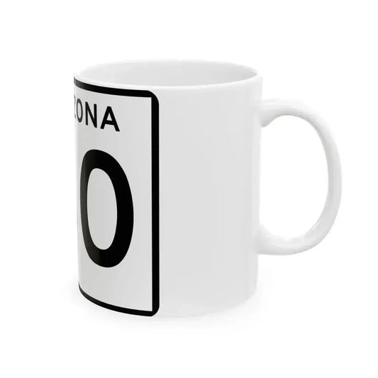 Arizona 160 (Arizona) (Road Sign) White Coffee Mug - Go Mug Yourself