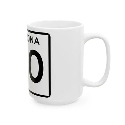 Arizona 160 (Arizona) (Road Sign) White Coffee Mug - Go Mug Yourself