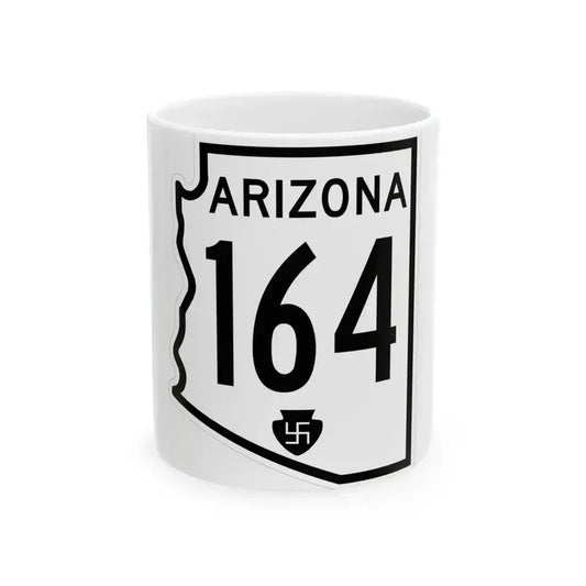 Arizona 164 1956 (Arizona) (Road Sign) White Coffee Mug 11oz - Go Mug Yourself