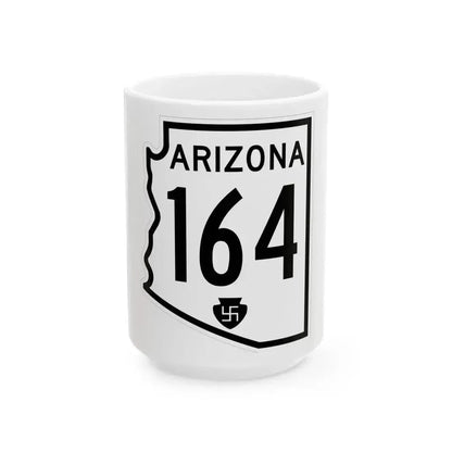 Arizona 164 1956 (Arizona) (Road Sign) White Coffee Mug 15oz - Go Mug Yourself