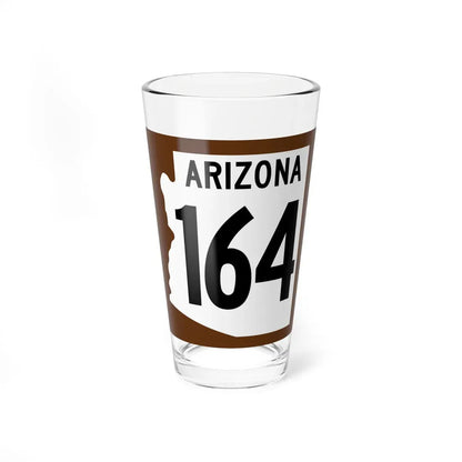 Arizona 164 1960 east (Arizona) (Road Sign) Pint Glass 16oz 16oz - Go Mug Yourself