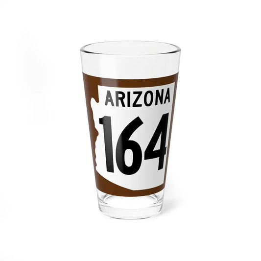 Arizona 164 1960 east (Arizona) (Road Sign) Pint Glass 16oz 16oz - Go Mug Yourself