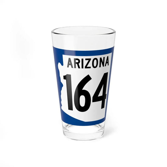 Arizona 164 1960 west (Arizona) (Road Sign) Pint Glass 16oz 16oz - Go Mug Yourself