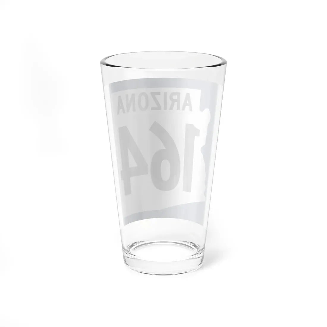 Arizona 164 1960 west (Arizona) (Road Sign) Pint Glass 16oz - Go Mug Yourself