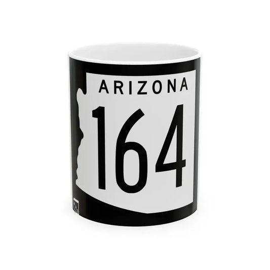 Arizona 164 1963 (Arizona) (Road Sign) White Coffee Mug 11oz - Go Mug Yourself