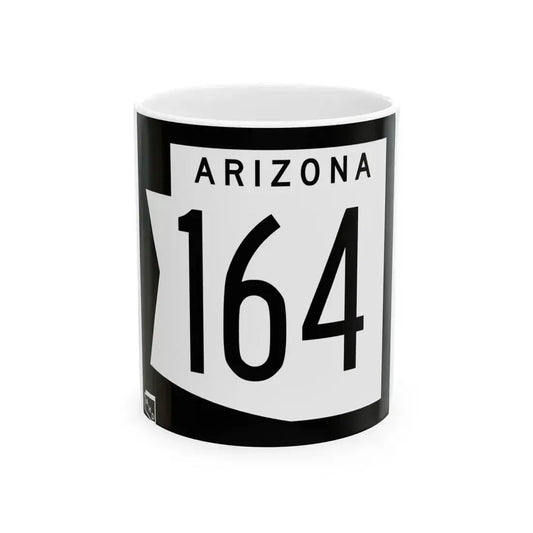 Arizona 164 1973 (Arizona) (Road Sign) White Coffee Mug 11oz - Go Mug Yourself