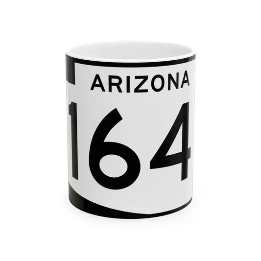 Arizona 164 (Arizona) (Road Sign) White Coffee Mug 11oz - Go Mug Yourself