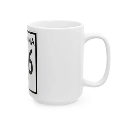 Arizona 166 1956 (Arizona) (Road Sign) White Coffee Mug - Go Mug Yourself