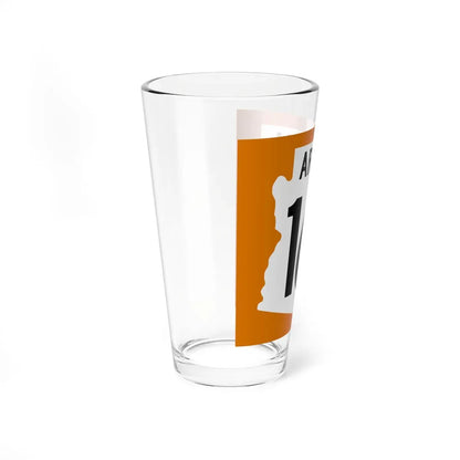 Arizona 166 1960 north (Arizona) (Road Sign) Pint Glass 16oz - Go Mug Yourself
