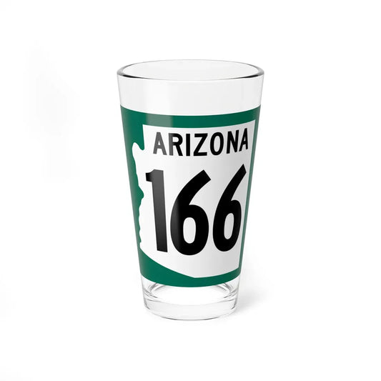 Arizona 166 1960 south (Arizona) (Road Sign) Pint Glass 16oz 16oz - Go Mug Yourself