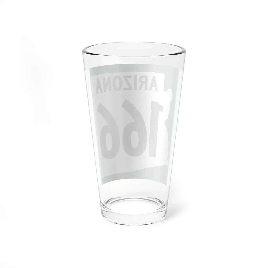 Arizona 166 1960 south (Arizona) (Road Sign) Pint Glass 16oz - Go Mug Yourself