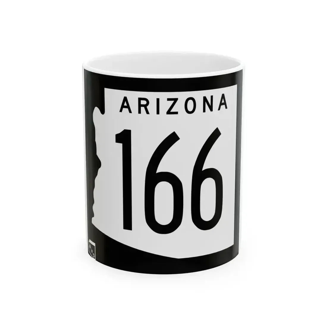 Arizona 166 1963 (Arizona) (Road Sign) White Coffee Mug 11oz - Go Mug Yourself