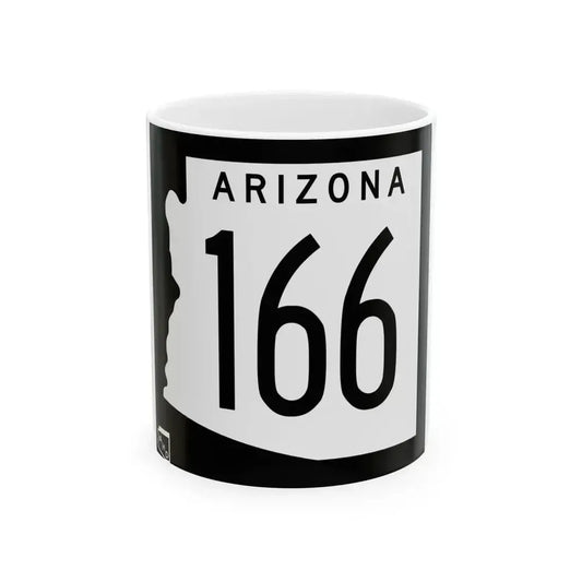 Arizona 166 1963 (Arizona) (Road Sign) White Coffee Mug 11oz - Go Mug Yourself