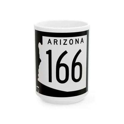 Arizona 166 1963 (Arizona) (Road Sign) White Coffee Mug 15oz - Go Mug Yourself