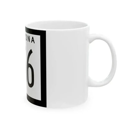 Arizona 166 1963 (Arizona) (Road Sign) White Coffee Mug - Go Mug Yourself