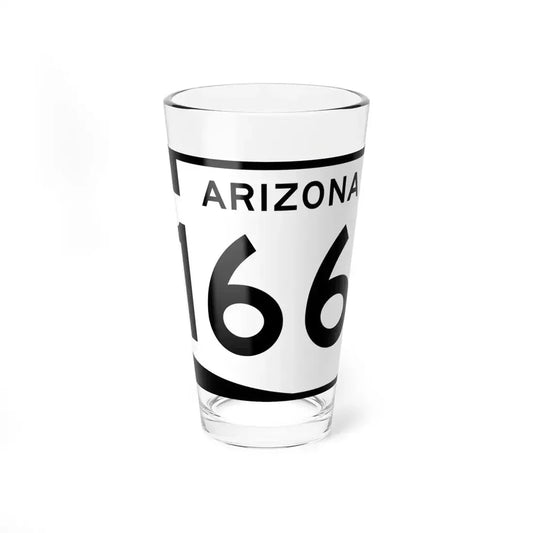 Arizona 166 (Arizona) (Road Sign) Pint Glass 16oz 16oz - Go Mug Yourself