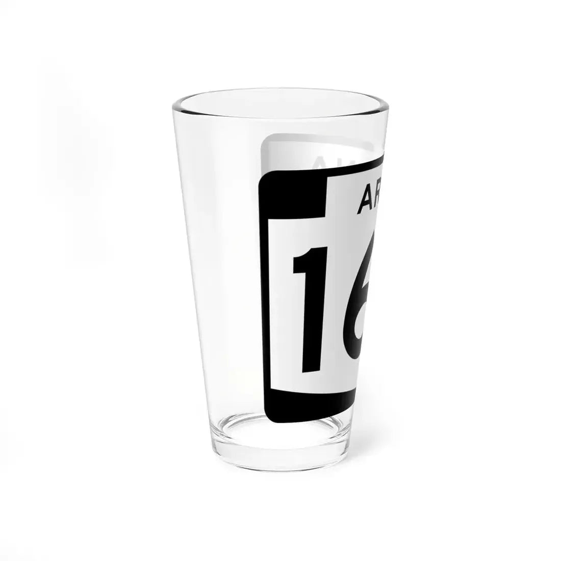 Arizona 166 (Arizona) (Road Sign) Pint Glss 16oz - Go Mug Yourself