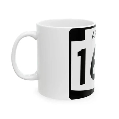Arizona 166 (Arizona) (Road Sign) White Coffee Mug - Go Mug Yourself