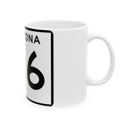 Arizona 166 (Arizona) (Road Sign) White Coffee Mug - Go Mug Yourself