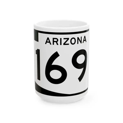 Arizona 169 (Arizona) (Road Sign) White Coffee Mug 15oz - Go Mug Yourself