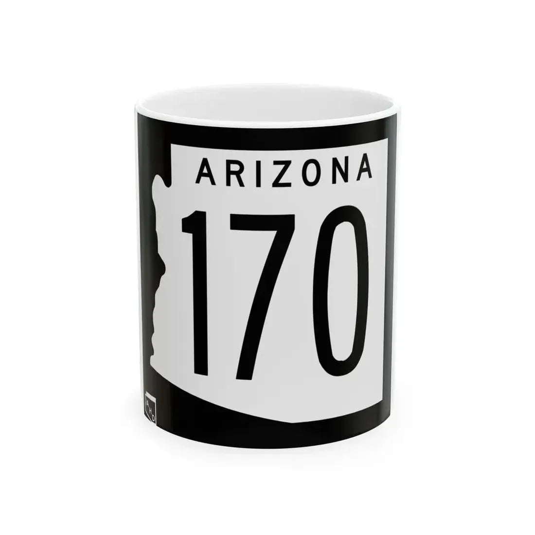 Arizona 170 1963 (Arizona) (Road Sign) White Coffee Mug 11oz - Go Mug Yourself