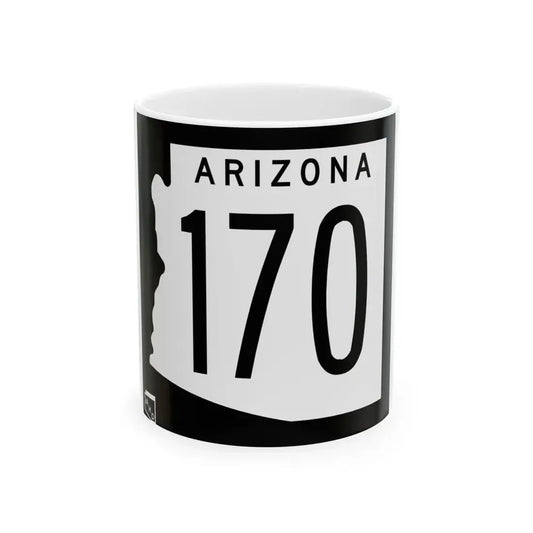 Arizona 170 1963 (Arizona) (Road Sign) White Coffee Mug 11oz - Go Mug Yourself