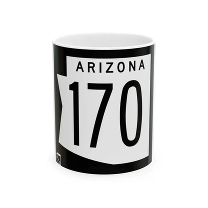 Arizona 170 1973 (Arizona) (Road Sign) White Coffee Mug 11oz - Go Mug Yourself