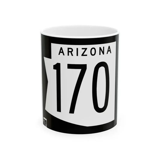 Arizona 170 1973 (Arizona) (Road Sign) White Coffee Mug 11oz - Go Mug Yourself