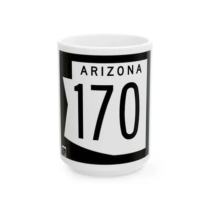 Arizona 170 1973 (Arizona) (Road Sign) White Coffee Mug 15oz - Go Mug Yourself