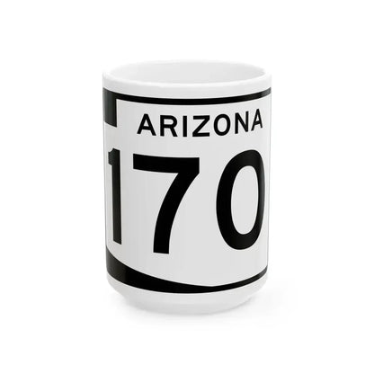 Arizona 170 (Arizona) (Road Sign) White Coffee Mug - Go Mug Yourself