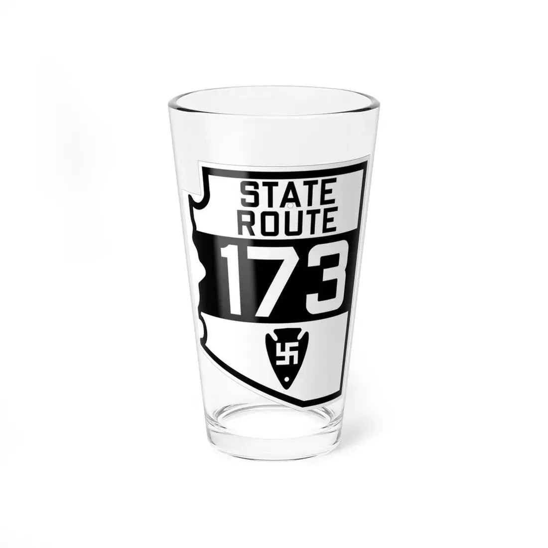Arizona 173 1927 (Arizona) (Road Sign) Pint Glss 16oz 16oz - Go Mug Yourself