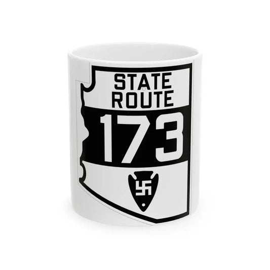 Arizona 173 1927 (Arizona) (Road Sign) White Coffee Mug 11oz - Go Mug Yourself