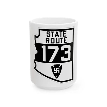 Arizona 173 1927 (Arizona) (Road Sign) White Coffee Mug 15oz - Go Mug Yourself