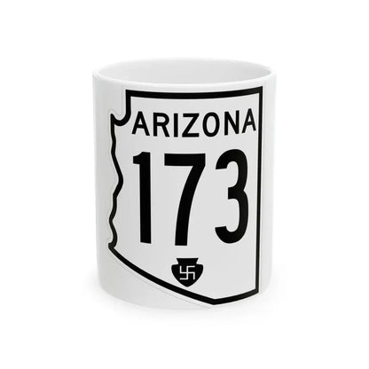 Arizona 173 1956 (Arizona) (Road Sign) White Coffee Mug 11oz - Go Mug Yourself